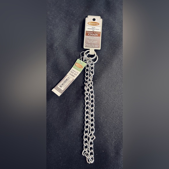 Retriever Chrome plated slip Chain (Collar) for Medium size breeds - Picture 1 of 1